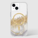 Case-Mate Karat MagSafe - Etui iPhone 15 / iPhone 14 / iPhone 13 zdobione złotem (Marble) Case-Mate