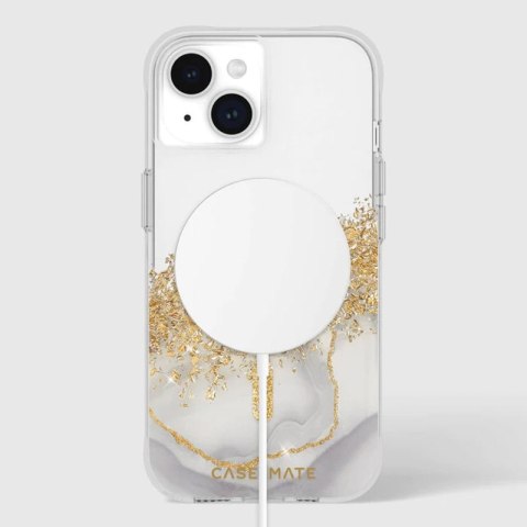 Case-Mate Karat MagSafe - Etui iPhone 15 / iPhone 14 / iPhone 13 zdobione złotem (Marble) Case-Mate Case-Mate Karat MagSafe - Etui iPhone 15 / iPhone 14 / iPhone 13 zdobione złotem (Marble) Case-Mate