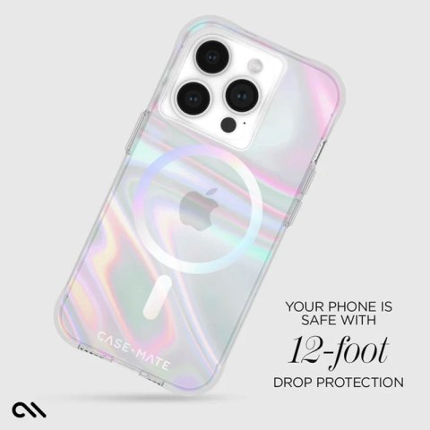 Case-Mate Soap Bubble MagSafe - Etui iPhone 15 Pro (Iridescent) Case-Mate Case-Mate Soap Bubble MagSafe - Etui iPhone 15 Pro (Iridescent) Case-Mate