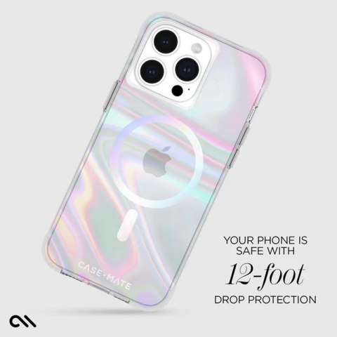 Case-Mate Soap Bubble MagSafe - Etui iPhone 15 Pro Max (Iridescent) Case-Mate Case-Mate Soap Bubble MagSafe - Etui iPhone 15 Pro Max (Iridescent) Case-Mate