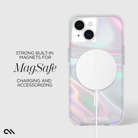 Case-Mate Soap Bubble MagSafe - Etui iPhone 15 / iPhone 14 / iPhone 13 (Iridescent) Case-Mate Case-Mate Soap Bubble MagSafe - Etui iPhone 15 / iPhone 14 / iPhone 13 (Iridescent) Case-Mate