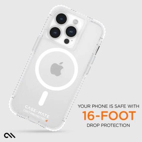 Case-Mate Ultra Tough Plus D3O MagSafe - Etui iPhone 15 Pro (Clear) Case-Mate Case-Mate Ultra Tough Plus D3O MagSafe - Etui iPhone 15 Pro (Clear) Case-Mate
