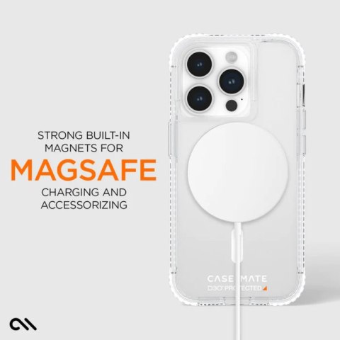 Case-Mate Ultra Tough Plus D3O MagSafe - Etui iPhone 15 Pro (Clear) Case-Mate Case-Mate Ultra Tough Plus D3O MagSafe - Etui iPhone 15 Pro (Clear) Case-Mate