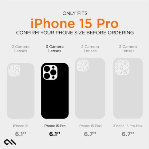 Case-Mate Ultra Tough Plus D3O MagSafe - Etui iPhone 15 Pro (Clear) Case-Mate Case-Mate Ultra Tough Plus D3O MagSafe - Etui iPhone 15 Pro (Clear) Case-Mate