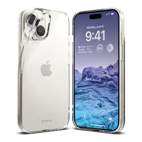 Crong Crystal Slim Cover - Etui iPhone 15 Plus (przezroczysty) Crong Crong Crystal Slim Cover - Etui iPhone 15 Plus (przezroczysty) Crong