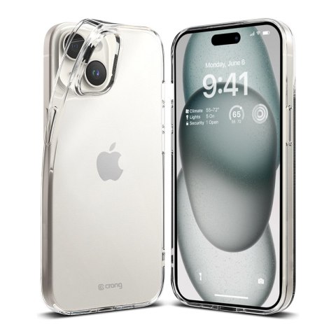 Crong Crystal Slim Cover - Etui iPhone 15 (przezroczysty) Crong Crong Crystal Slim Cover - Etui iPhone 15 (przezroczysty) Crong