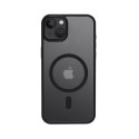 Crong Hybrid Frost MAG Cover - Etui iPhone 15 Plus MagSafe (czarny) Crong
