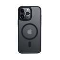 Crong Hybrid Frost MAG Cover - Etui iPhone 15 Pro Max MagSafe (czarny) Crong