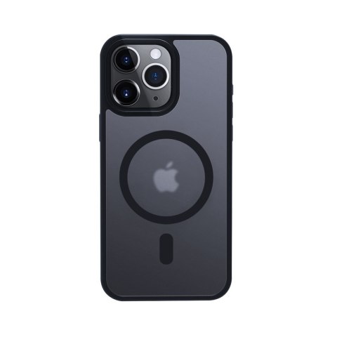 Crong Hybrid Frost MAG Cover - Etui iPhone 15 Pro MagSafe (granatowy) Crong Crong Hybrid Frost MAG Cover - Etui iPhone 15 Pro MagSafe (granatowy) Crong