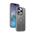 Crong Hybrid Frost MAG Cover - Etui iPhone 15 Pro MagSafe (szary) Crong