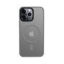 Crong Hybrid Frost MAG Cover - Etui iPhone 15 Pro MagSafe (szary) Crong