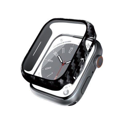 Crong Hybrid Watch Case - Etui ze szkłem Apple Watch 41mm (Carbon) Crong Crong Hybrid Watch Case - Etui ze szkłem Apple Watch 41mm (Carbon) Crong