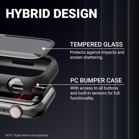 Crong Hybrid Watch Case - Etui ze szkłem Apple Watch 41mm (Clear) Crong Crong Hybrid Watch Case - Etui ze szkłem Apple Watch 41mm (Clear) Crong