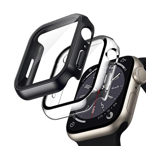 Crong Hybrid Watch Case - Etui ze szkłem Apple Watch 41mm (Clear) Crong Crong Hybrid Watch Case - Etui ze szkłem Apple Watch 41mm (Clear) Crong
