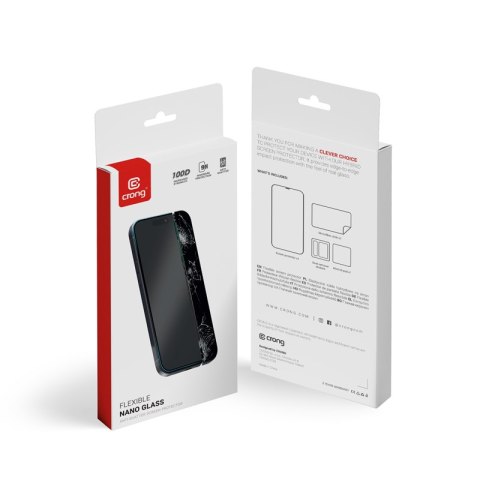 Crong Nano Glass - Niepękające szkło hybrydowe iPhone 15 Pro Max Crong Crong Nano Glass - Niepękające szkło hybrydowe iPhone 15 Pro Max Crong