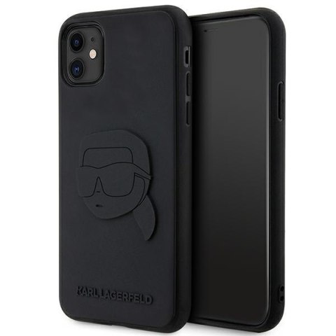Karl Lagerfeld Rubber Karl Head 3D - Etui iPhone 11 (Czarny) Karl Lagerfeld
