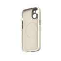 Moshi Napa MagSafe - Skórzane etui iPhone 15 (Eggnog White) Moshi