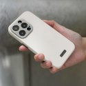 Moshi Napa MagSafe - Skórzane etui iPhone 15 (Eggnog White) Moshi