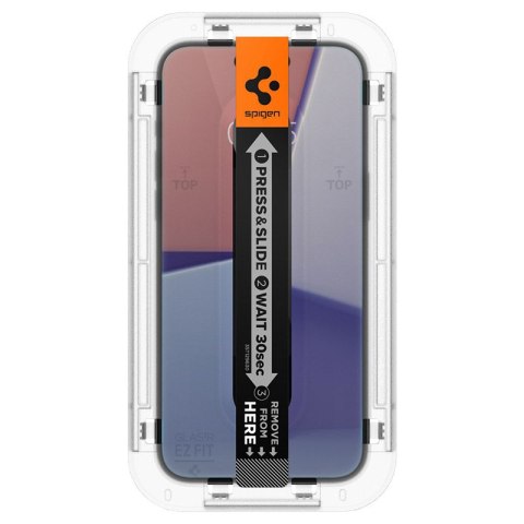 Spigen GLAS.TR EZ FIT Privacy 2-Pack - Szkło hartowane z filtrem prywatyzującym do iPhone 15 / 16 2 szt Spigen Spigen GLAS.TR EZ FIT Privacy 2-Pack - Szkło hartowane z filtrem prywatyzującym do iPhone 15 / 16 2 szt Spigen