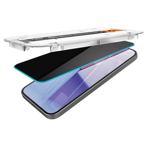 Spigen GLAS.TR EZ FIT Privacy 2-Pack - Szkło hartowane z filtrem prywatyzującym do iPhone 15 / 16 2 szt Spigen Spigen GLAS.TR EZ FIT Privacy 2-Pack - Szkło hartowane z filtrem prywatyzującym do iPhone 15 / 16 2 szt Spigen