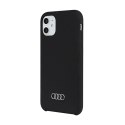 Audi Silicone Case - Etui iPhone 11 (Czarny) Audi