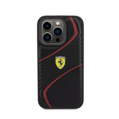 Ferrari Twist Metal Logo - Etui iPhone 15 Pro (czarny) Ferrari Ferrari Twist Metal Logo - Etui iPhone 15 Pro (czarny) Ferrari