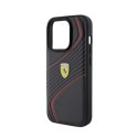 Ferrari Twist Metal Logo - Etui iPhone 15 Pro (czarny) Ferrari