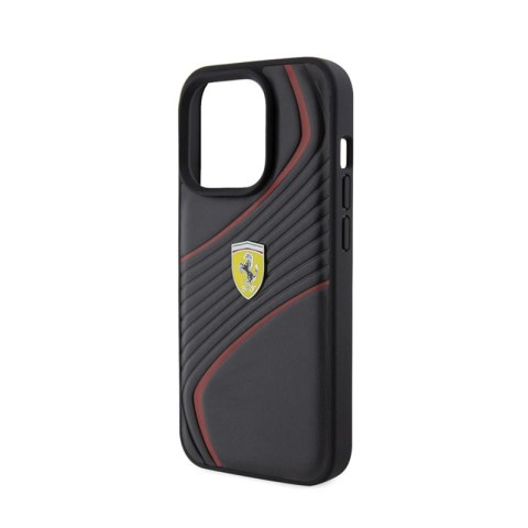 Ferrari Twist Metal Logo - Etui iPhone 15 Pro (czarny) Ferrari Ferrari Twist Metal Logo - Etui iPhone 15 Pro (czarny) Ferrari