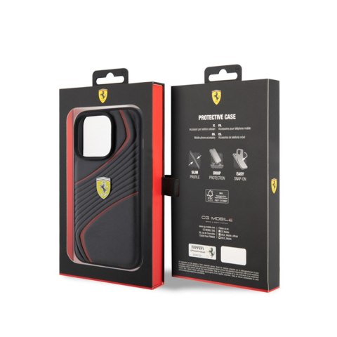 Ferrari Twist Metal Logo - Etui iPhone 15 Pro (czarny) Ferrari Ferrari Twist Metal Logo - Etui iPhone 15 Pro (czarny) Ferrari