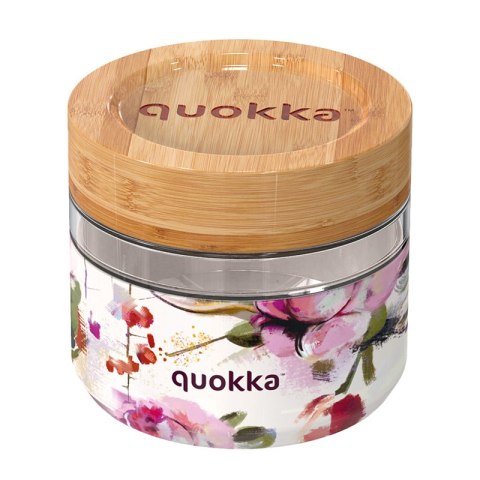Quokka Deli Food Jar - Pojemnik szklany na żywność / lunchbox 500 ml (Dark Flowers) Quokka Quokka Deli Food Jar - Pojemnik szklany na żywność / lunchbox 500 ml (Dark Flowers) Quokka
