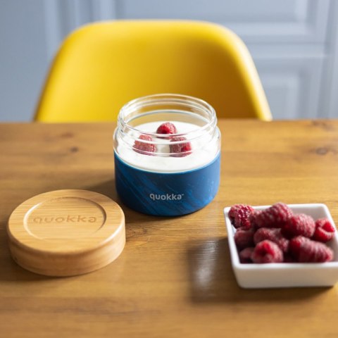 Quokka Deli Food Jar - Pojemnik szklany na żywność / lunchbox 500 ml (Wood Grain) Quokka Quokka Deli Food Jar - Pojemnik szklany na żywność / lunchbox 500 ml (Wood Grain) Quokka