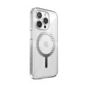 Speck Gemshell Grip + MagSafe - Etui do iPhone 15 Pro (Clear / Chrome Finish) Speck