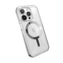Speck Gemshell Grip + MagSafe - Etui do iPhone 15 Pro (Clear / Chrome Finish) Speck