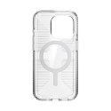Speck Gemshell Grip + MagSafe - Etui do iPhone 15 Pro (Clear / Chrome Finish) Speck