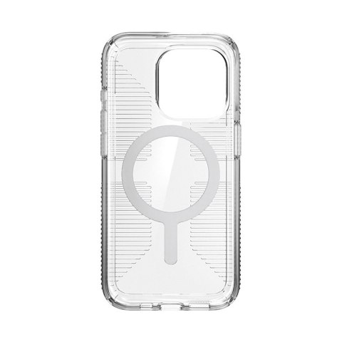 Speck Gemshell Grip + MagSafe - Etui do iPhone 15 Pro (Clear / Chrome Finish) Speck Speck Gemshell Grip + MagSafe - Etui do iPhone 15 Pro (Clear / Chrome Finish) Speck