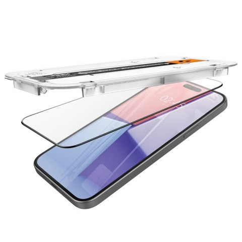 Spigen GLAS.TR EZ FIT FC - Szkło hartowane do iPhone 15 Plus (Czarna ramka) Spigen Spigen GLAS.TR EZ FIT FC - Szkło hartowane do iPhone 15 Plus (Czarna ramka) Spigen