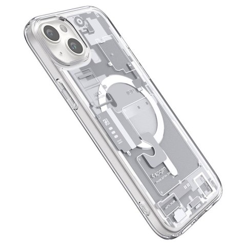 Spigen Ultra Hybrid Mag MagSafe - Etui do iPhone 15 (Zero One White) Spigen Spigen Ultra Hybrid Mag MagSafe - Etui do iPhone 15 (Zero One White) Spigen