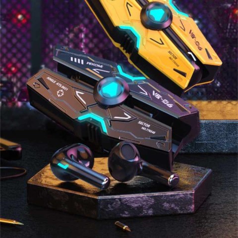 WEKOME VB06 Mecha Series - Bezprzewodowe słuchawki Bluetooth V5.3 TWS z etui ładującym (Tarnish) Wekome WEKOME VB06 Mecha Series - Bezprzewodowe słuchawki Bluetooth V5.3 TWS z etui ładującym (Tarnish) Wekome