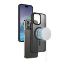 Crong Hybrid Frost MAG Cover - Etui iPhone 15 Pro MagSafe (czarny) Crong