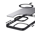 Crong Hybrid Frost MAG Cover - Etui iPhone 15 Pro MagSafe (czarny) Crong