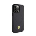 Ferrari Carbon Metal Logo MagSafe - Etui iPhone 15 Pro Max (czarny) Ferrari