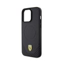 Ferrari Carbon Metal Logo MagSafe - Etui iPhone 15 Pro Max (czarny) Ferrari