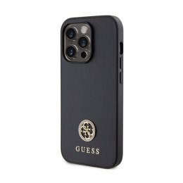 Guess 4G Strass Metal Logo - Etui iPhone 15 Pro (czarny) Guess