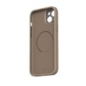 Moshi Napa MagSafe - Skórzane etui iPhone 15 Plus (Woodsmoke Brown) Moshi