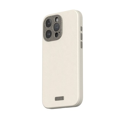 Moshi Napa MagSafe - Skórzane etui iPhone 15 Pro (Eggnog White) Moshi Moshi Napa MagSafe - Skórzane etui iPhone 15 Pro (Eggnog White) Moshi