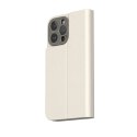 Moshi Overture MagSafe - Skórzane etui 3w1 z klapką iPhone 15 Pro Max (Eggnog White) Moshi