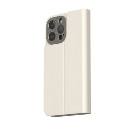 Moshi Overture MagSafe - Skórzane etui 3w1 z klapką iPhone 15 Pro Max (Eggnog White) Moshi
