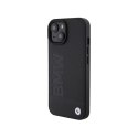 BMW Leather Hot Stamp MagSafe - Etui iPhone 15 (Czarny) BMW