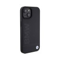 BMW Leather Hot Stamp MagSafe - Etui iPhone 15 (Czarny) BMW