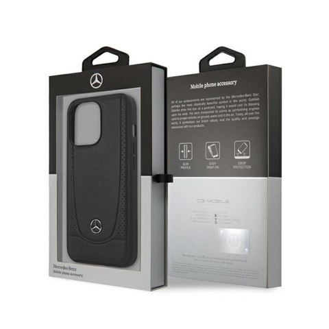 Mercedes Leather Urban Line - Etui iPhone 15 Pro Max (czarny) Mercedes Mercedes Leather Urban Line - Etui iPhone 15 Pro Max (czarny) Mercedes